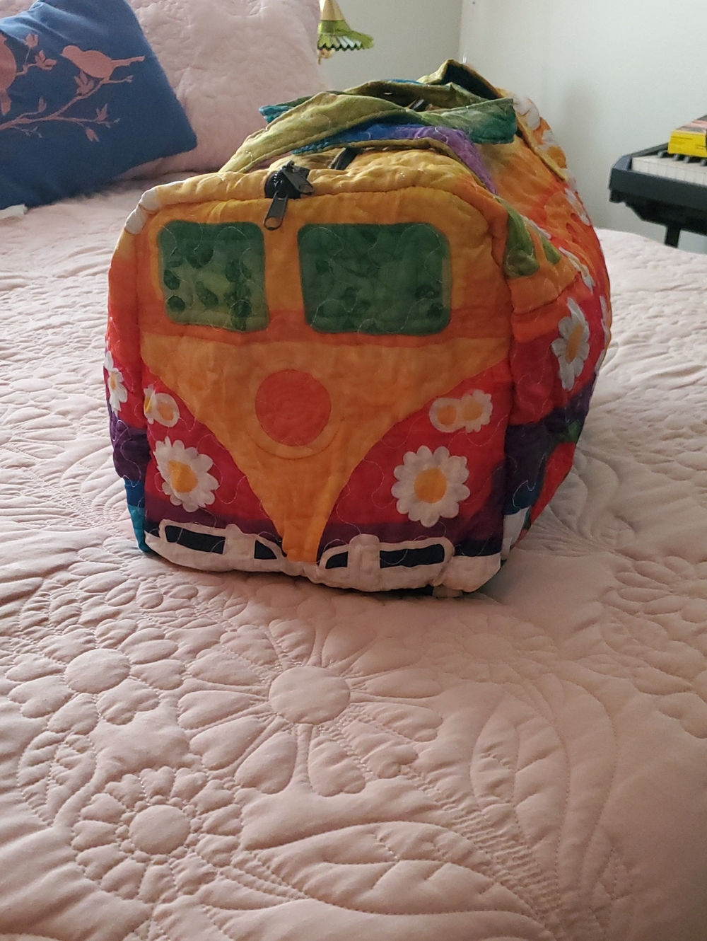 Colorful VW Quilted Bag - Multicolor